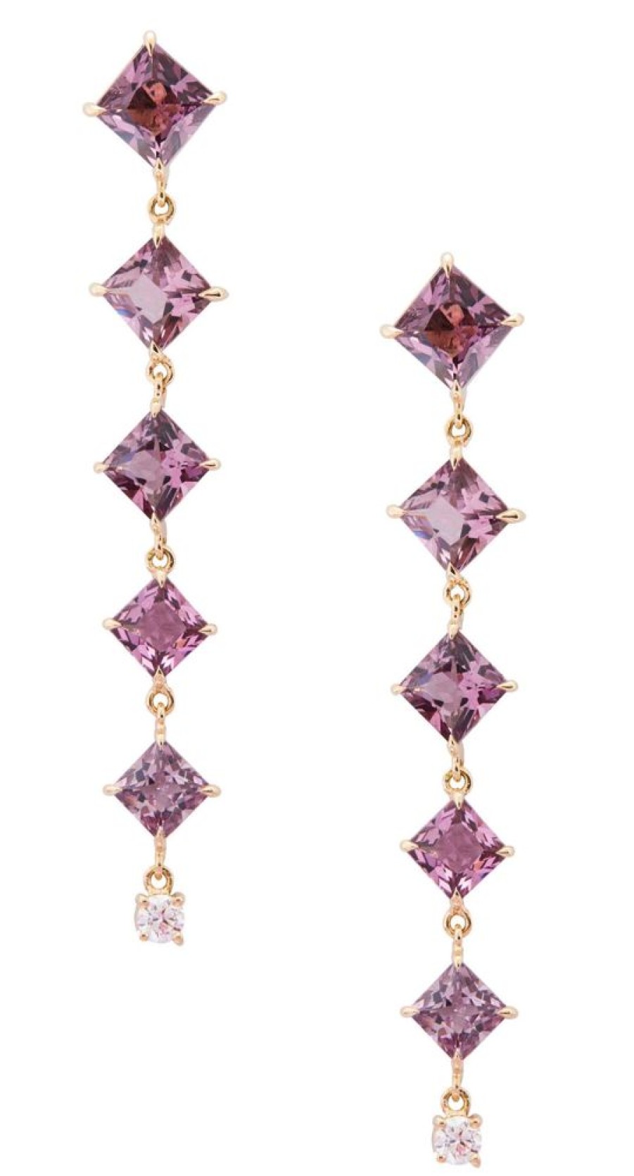 Jewelry YI Collection | Spinel & Diamond Cascade Earrings