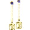 Jewelry YI Collection | Tanzanite & Lemon Quartz Earrings