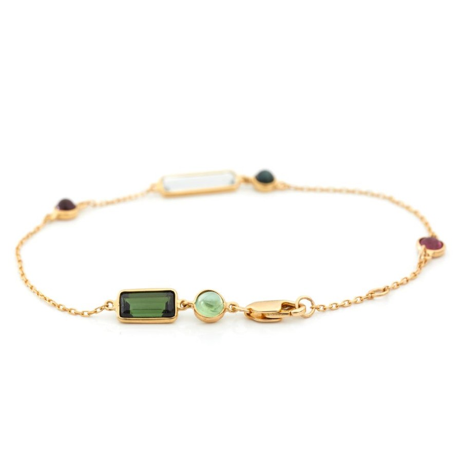 Jewelry YI Collection | Tourmaline & Aquamarine Candy Bracelet