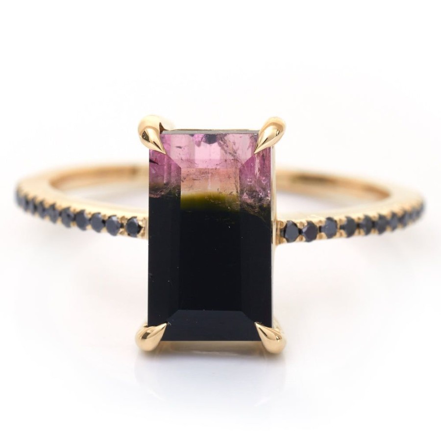 Jewelry YI Collection | Mini Watermelon Tourmaline Protection Ring