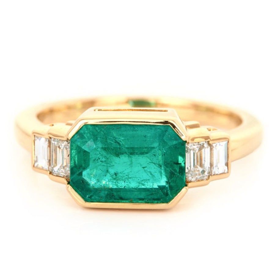 Jewelry YI Collection | Emerald & Diamond Eternal Ring