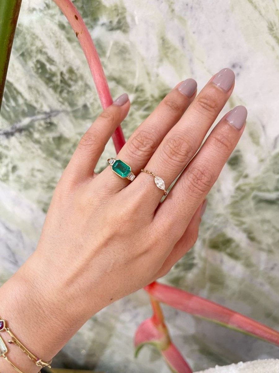 Jewelry YI Collection | Emerald & Diamond Eternal Ring