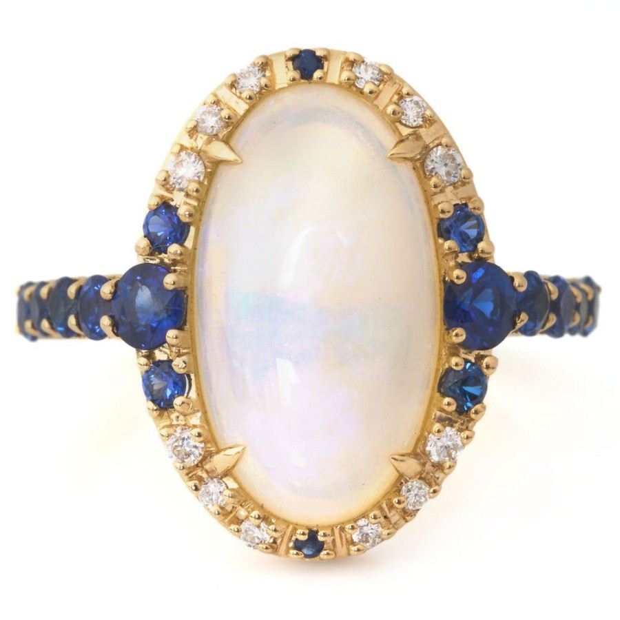 Jewelry YI Collection | Jelly Opal, Sapphire & Diamond Nexus Ring