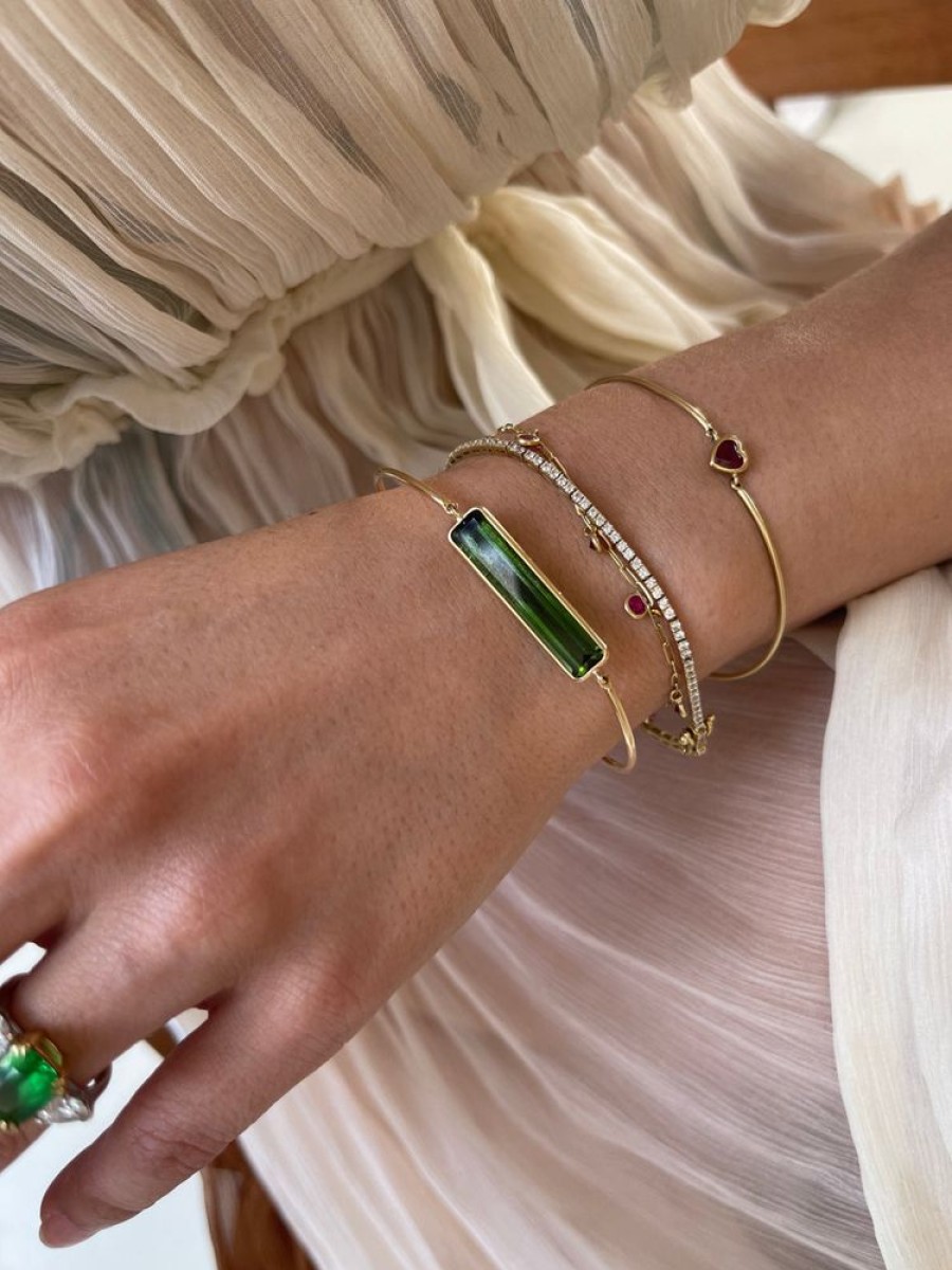 Jewelry YI Collection | Green Tourmaline Supreme Bangle