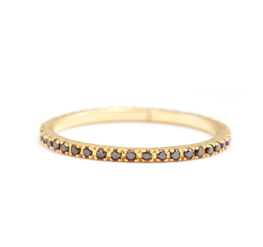 Jewelry YI Collection Diamonds | Black Diamond Micro Pave Infinite