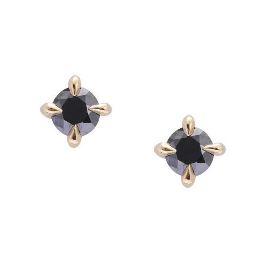 Jewelry YI Collection | Black Diamond Studs