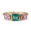 Jewelry YI Collection Triplets | Emerald & Pink Sapphire Ring