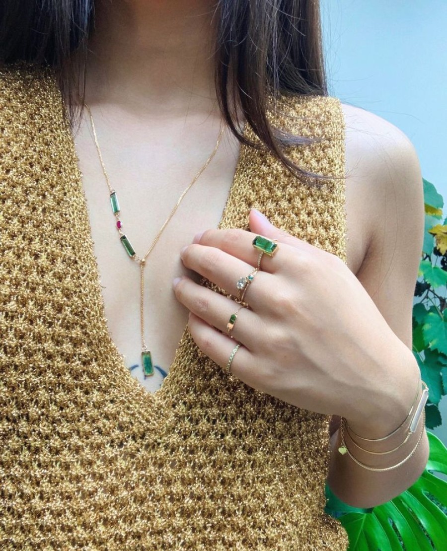 Jewelry YI Collection | Tourmaline & Ruby Lasso Necklace