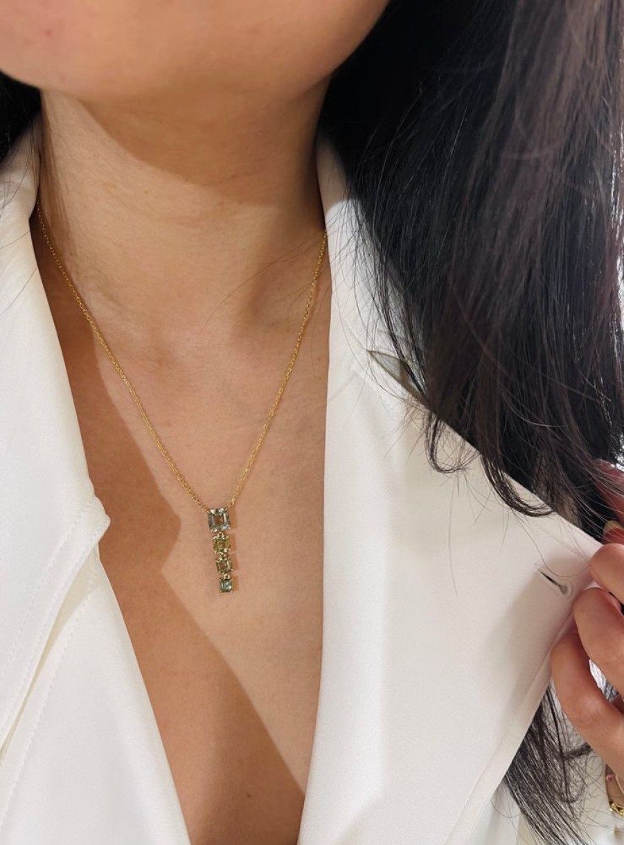 Jewelry YI Collection | Color Change Tourmaline Links Necklace