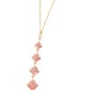 Jewelry YI Collection | Pink Tourmaline & Diamond Cascade Necklace