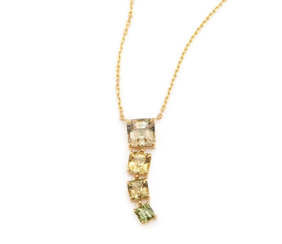 Jewelry YI Collection | Color Change Tourmaline Links Necklace