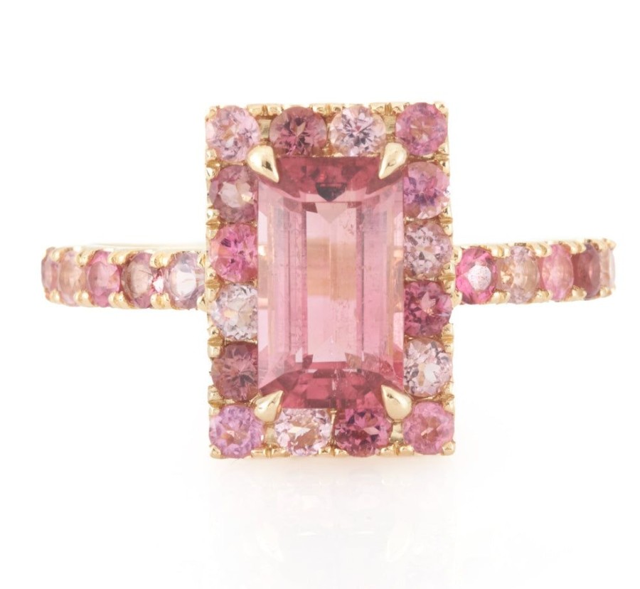 Jewelry YI Collection Something Bigger | Tourmaline Bubble Gum Deco Ring