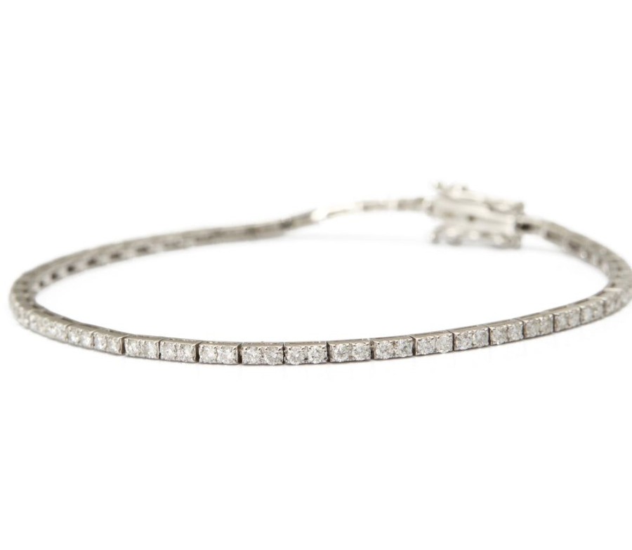 Jewelry YI Collection | Platinum Diamond Tennis Bracelet