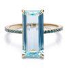 Jewelry YI Collection Something Bigger | Aquamarine & Blue Diamond Oceans Ring