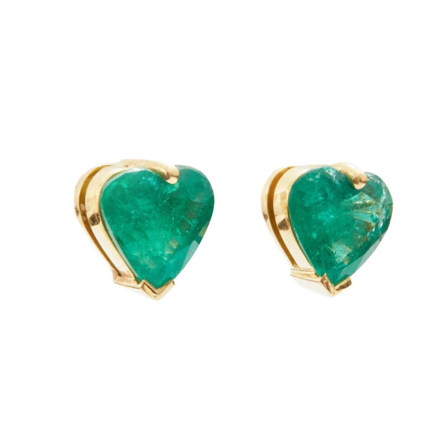 Jewelry YI Collection | Emerald Heart Supreme Studs