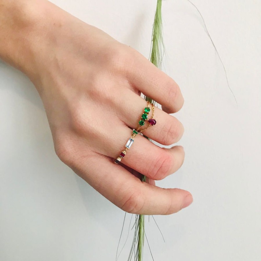 Jewelry YI Collection Something Bigger | Tsavorite Flexi Ring