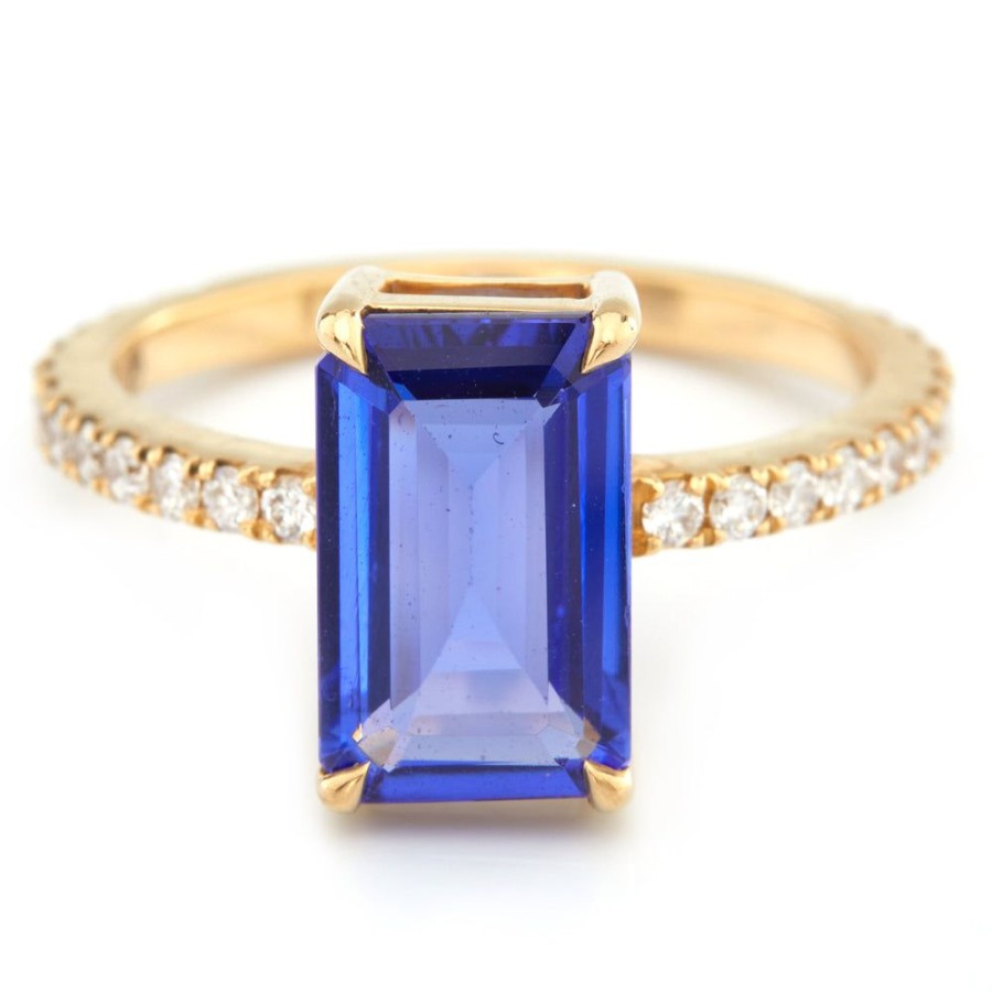 Jewelry YI Collection | Tanzanite & White Diamond Ring