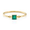 Jewelry YI Collection Single Gemstones | Emerald Petite Circle Ring