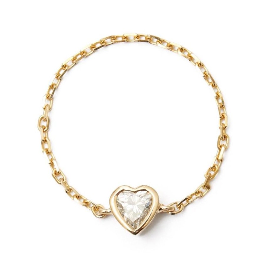 Jewelry YI Collection Diamonds | Diamond Heart Chain Ring