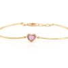 Jewelry YI Collection | Pink Sapphire Heart Bangle