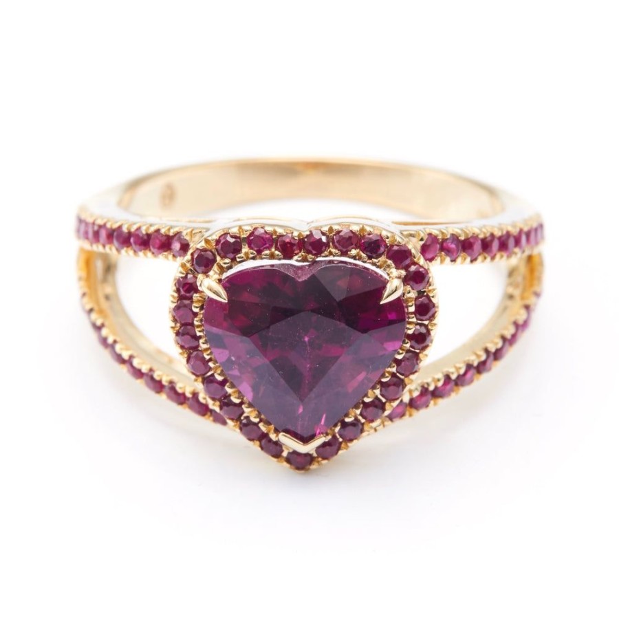 Jewelry YI Collection Something Bigger | Rhodolite & Ruby Love Ring