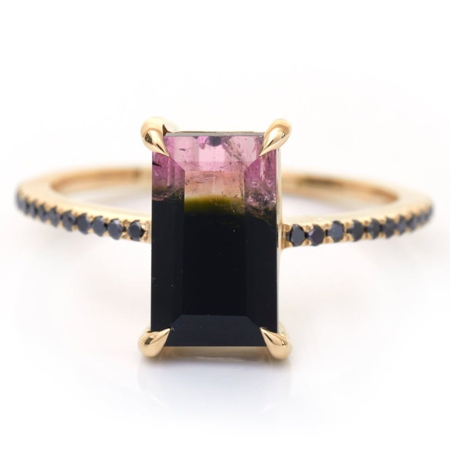 Jewelry YI Collection Something Bigger | Mini Watermelon Tourmaline Protection Ring