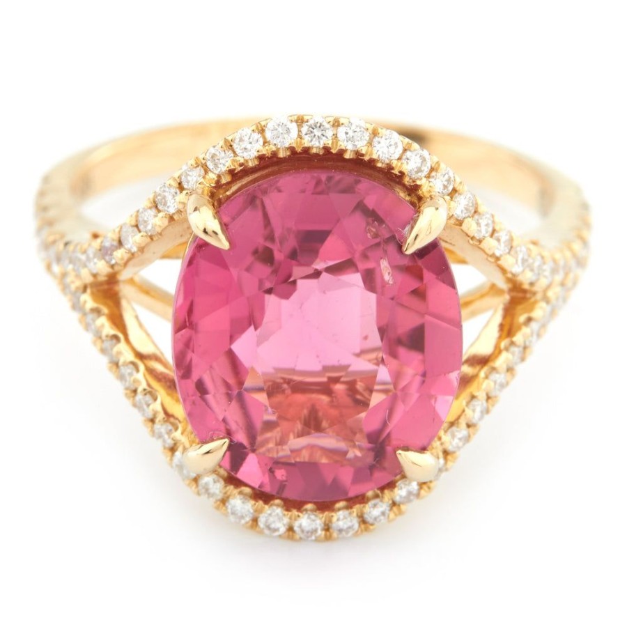 Jewelry YI Collection Something Bigger | Love'S Eye Pink Tourmaline & Diamond Ring