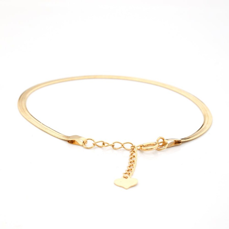 Jewelry YI Collection | Herringbone Heart Bracelet