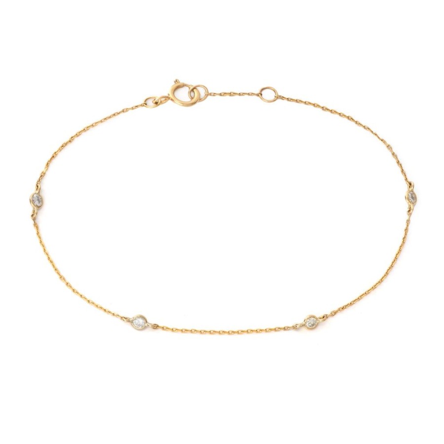 Jewelry YI Collection | Petite Diamond Dot Bracelet