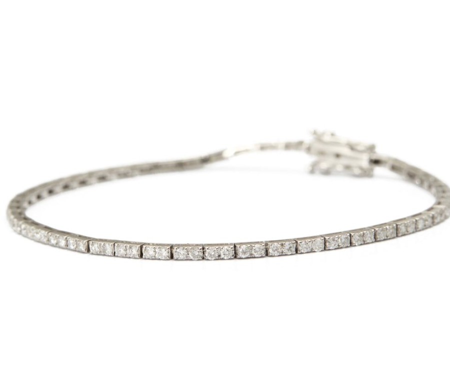 Jewelry YI Collection | Platinum Diamond Tennis Bracelet