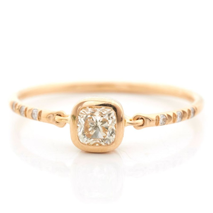 Jewelry YI Collection Diamonds | Cushion Diamond Petite Circle Ring