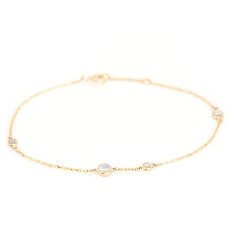 Jewelry YI Collection | Rainbow Moonstone Bubble Bracelet