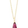 Jewelry YI Collection | Rubellite Drop Necklace