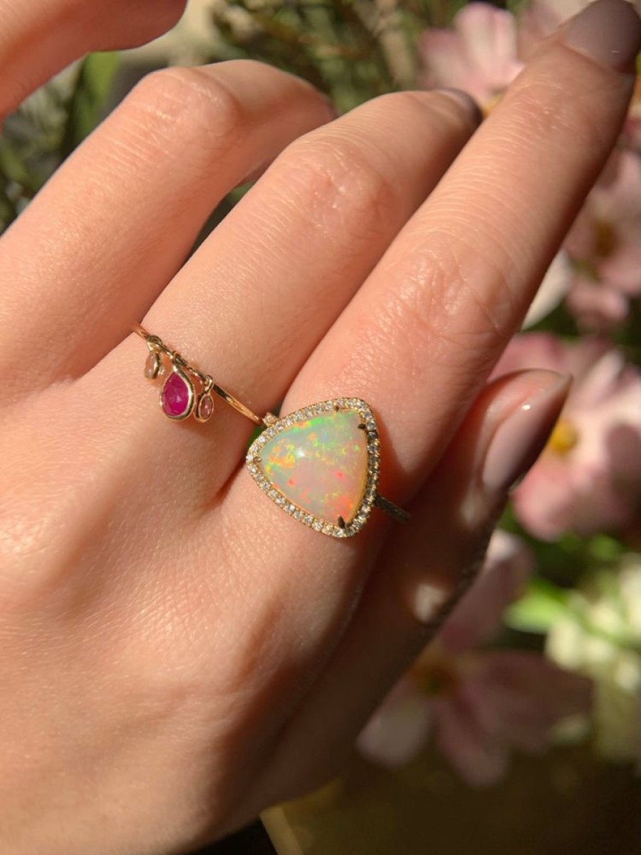 Jewelry YI Collection Something Bigger | Opal & Diamond Ring