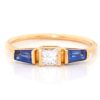 Jewelry YI Collection Triplets | White & Blue Sapphire Triplet Ring