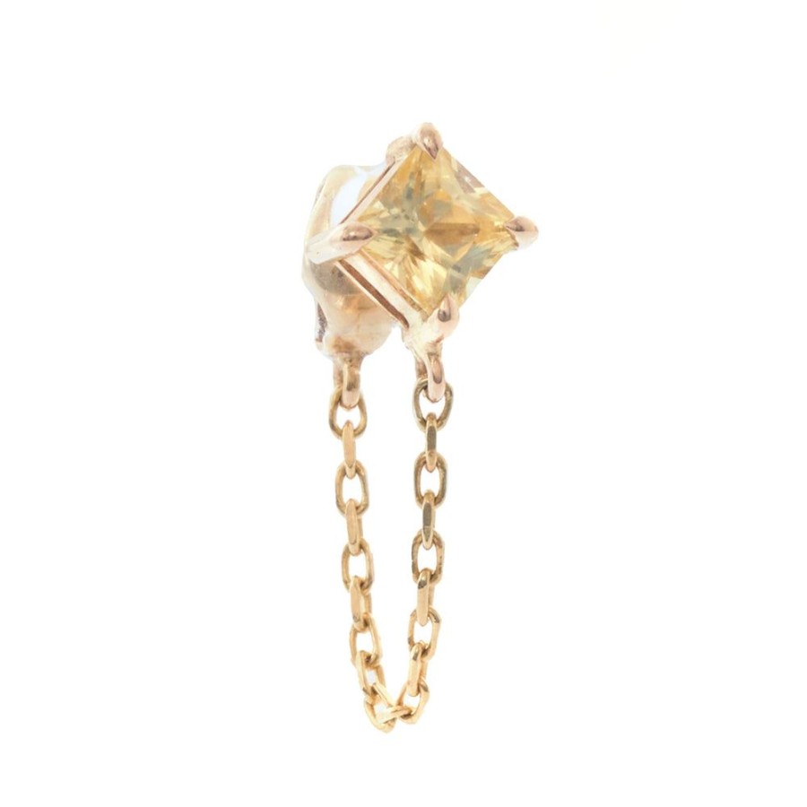 Jewelry YI Collection | Yellow Sapphire Chain Earring