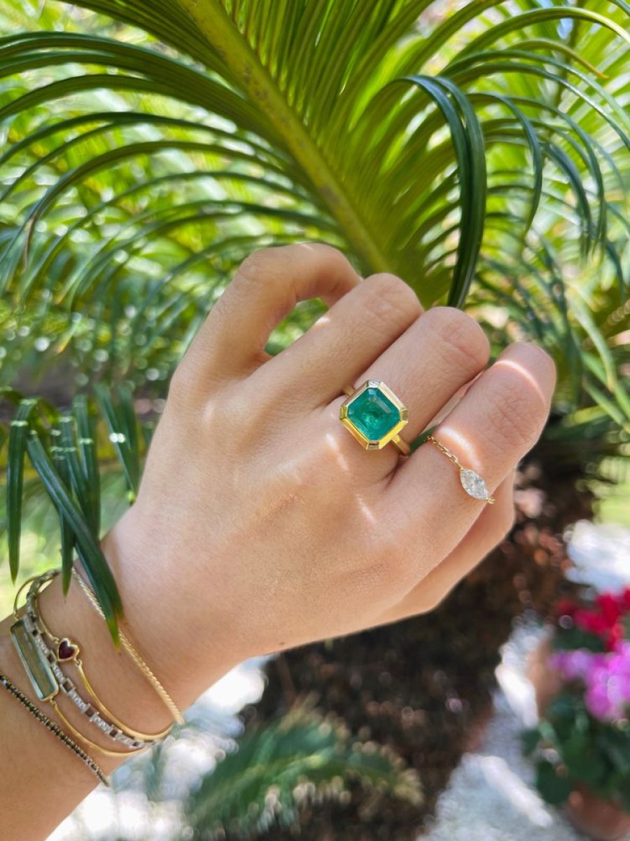 Jewelry YI Collection Something Bigger | Emerald Nouveau Supreme Asscher Ring