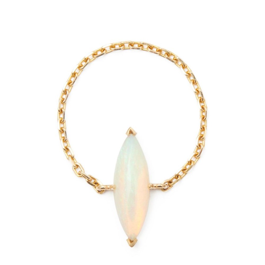 Jewelry YI Collection Single Gemstones | Opal Marquise Supreme Chain Ring