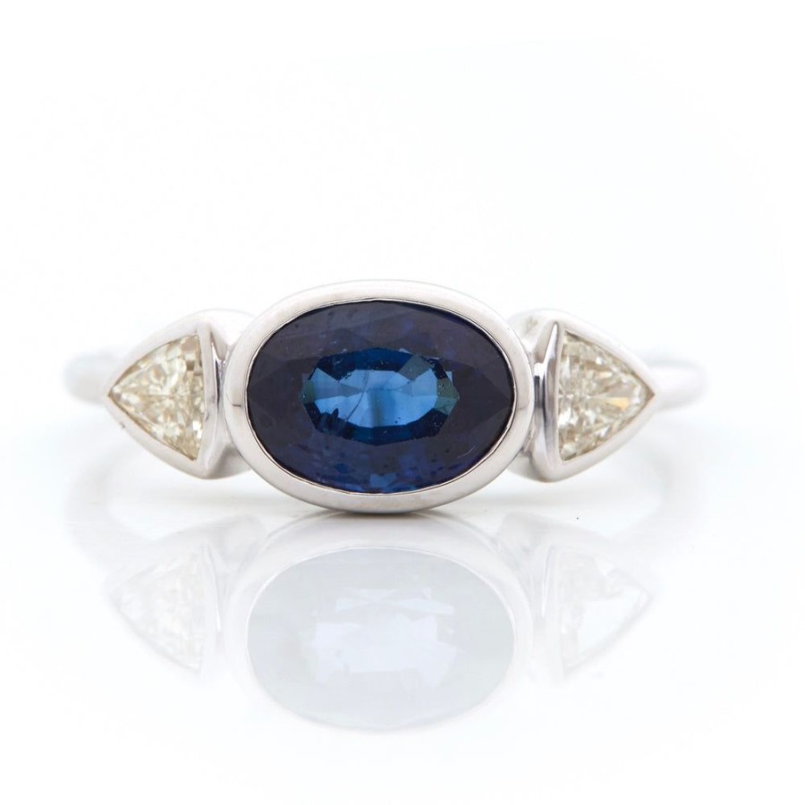 Jewelry YI Collection | Ceylon Sapphire & Diamond Ever After Ring