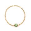 Jewelry YI Collection Single Gemstones | Green Diamond Chain Ring