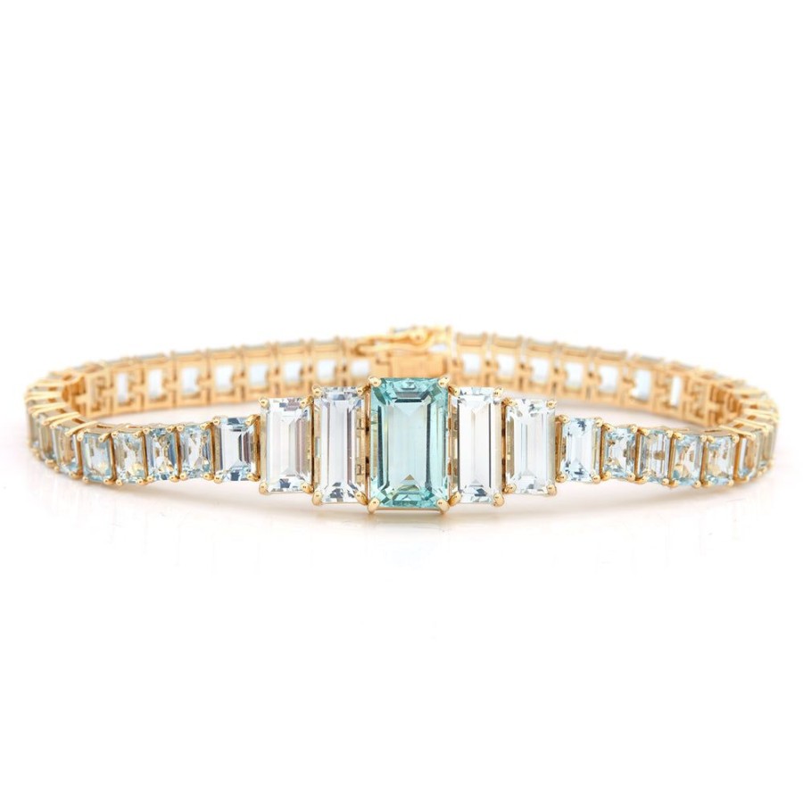 Jewelry YI Collection | Aquamarine Echo Bracelet