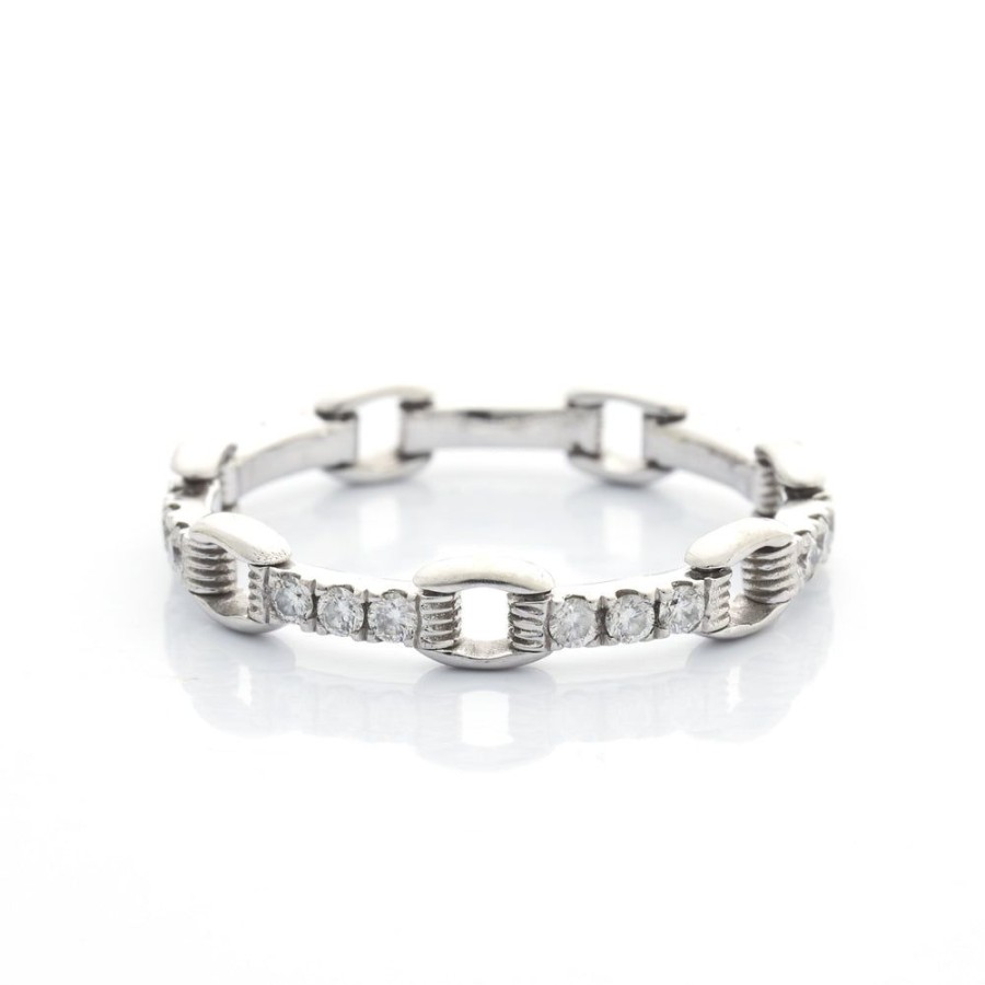 Jewelry YI Collection Diamonds | Platinum Diamond Links Chain Ring