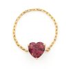 Jewelry YI Collection Single Gemstones | Rhodolite Heart Supreme Chain Ring