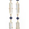 Jewelry YI Collection | Sapphire & White Topaz Cascade Earring