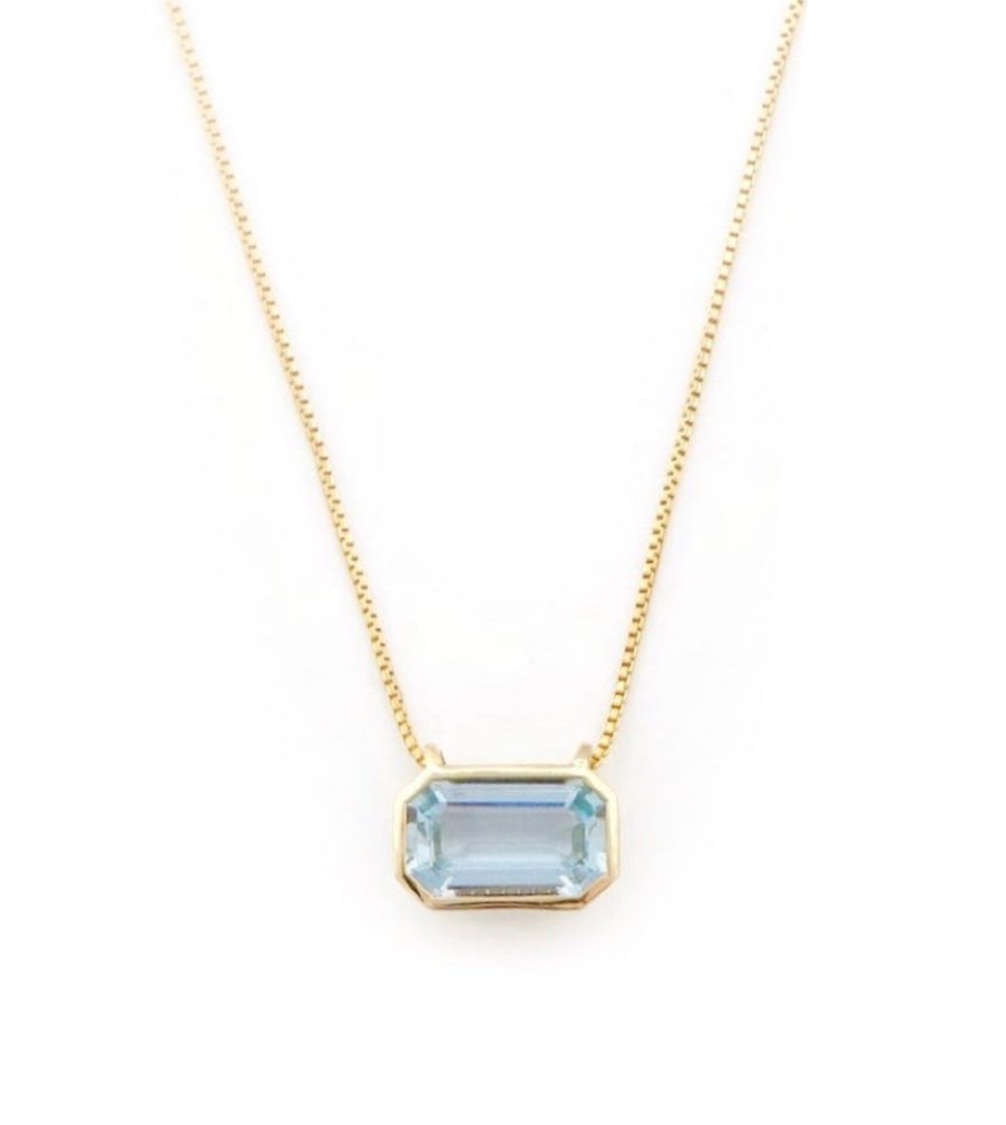 Jewelry YI Collection | Aquamarine Nouveau Necklace