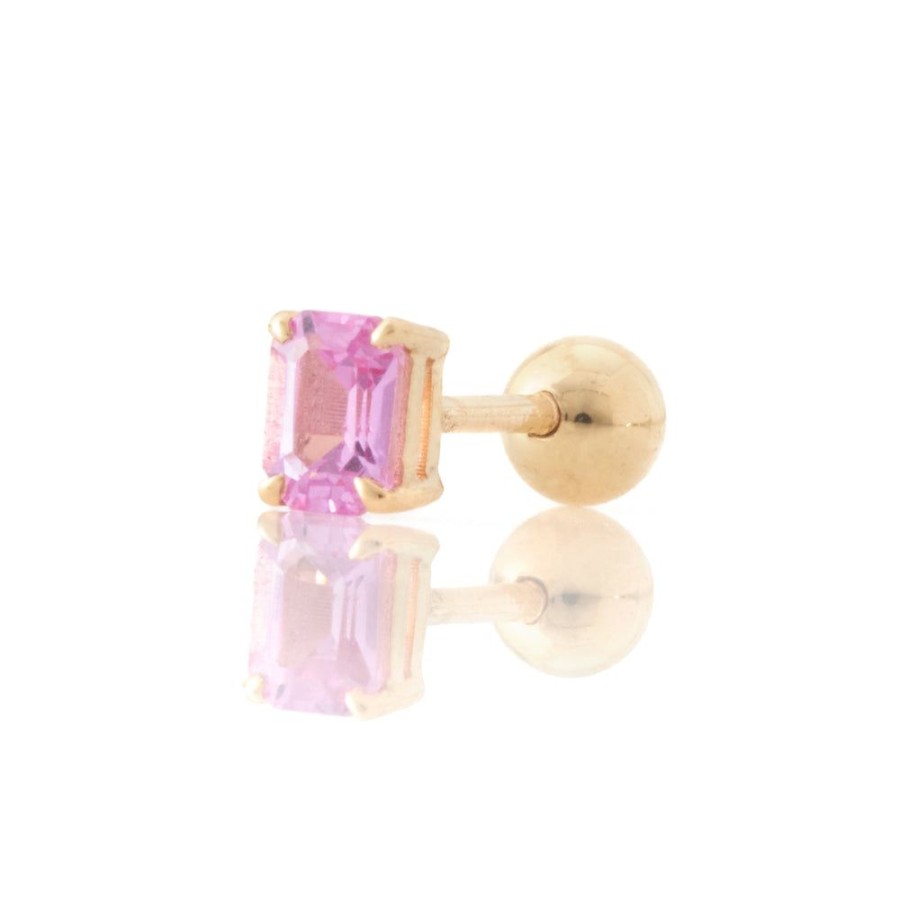 Jewelry YI Collection | Pink Sapphire Reversible Earring